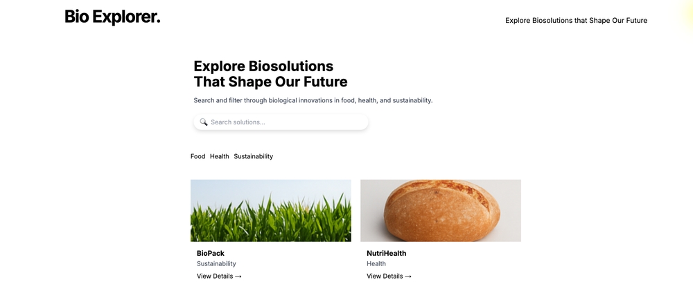 img of New project: prototyping bio diversity data visualizations platform