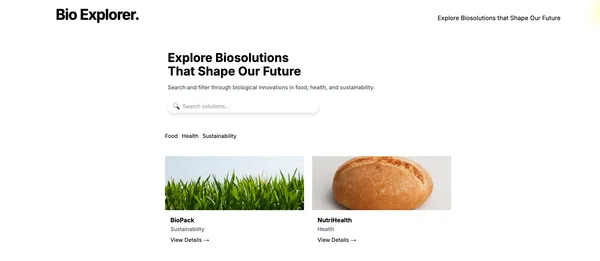 img of New project: prototyping bio diversity data visualizations platform