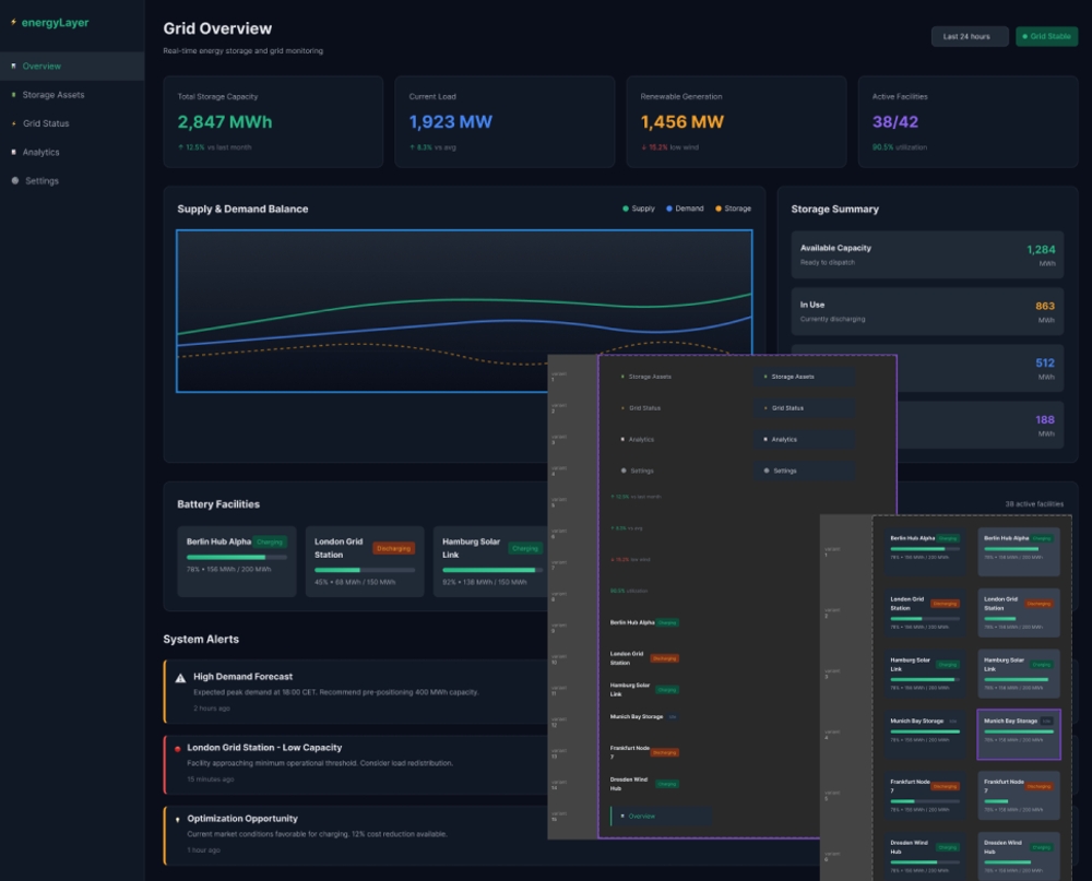img of Prototyping project: Energy Grid Dashboard